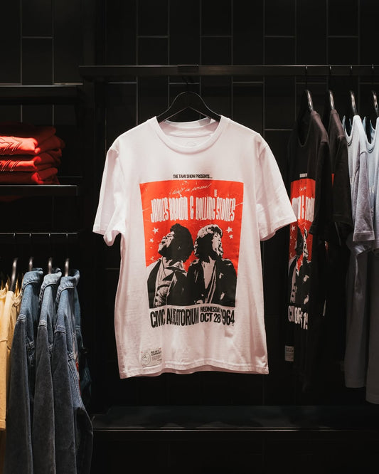 James Brown x The Rolling Stones - Limited-edition t-shirt announced commemorating the 60th anniversary The T.A.M.I. Show